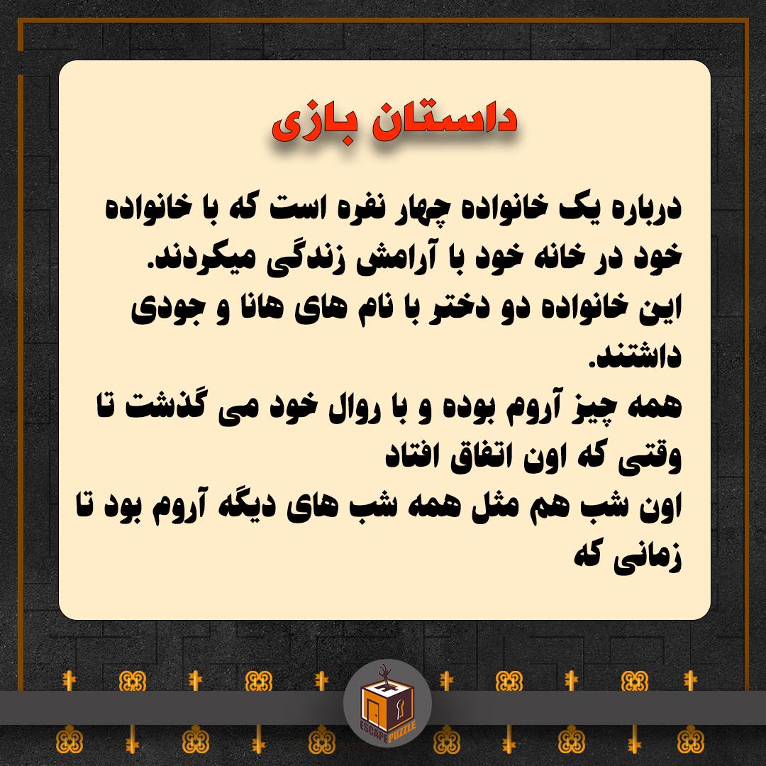داستان بازی اتاق فرار هانا
